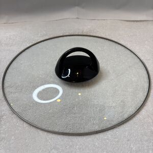 Crock-Pot Replacement LID C6009-03A Oval Glass 12 5/8”x10” Black Plastic Handle